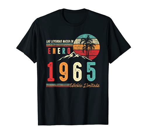 Comprar Las Leyendas Nacen en Enero 1965 57 cumpleaños Ideas para regalar Hombre Regalo Camiseta Rebajas 2024 | regaloscumple.com