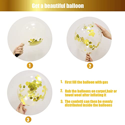 Mejores precios 70 Piezas Globos Dorados Globos Metalizados   Confeti Dorado Blancos Globos Helio para Cumpleaños Bodas Aniversario Bautizos Comunion Baby Shower Graduacion Fiesta Decoracion (Oro)