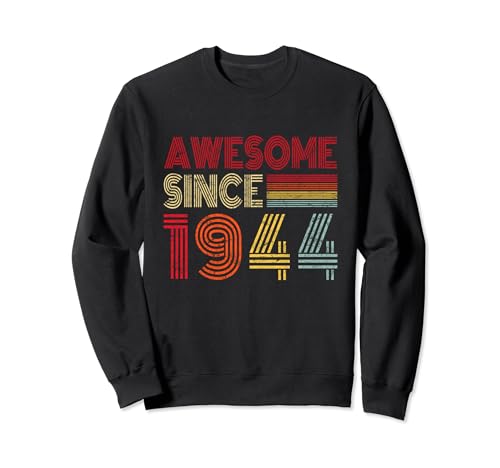 Comprar Impresionantes desde 1944 Regalos cumpleaños 80 años Sudadera Promoción Ofertas 2024 | regaloscumple.com