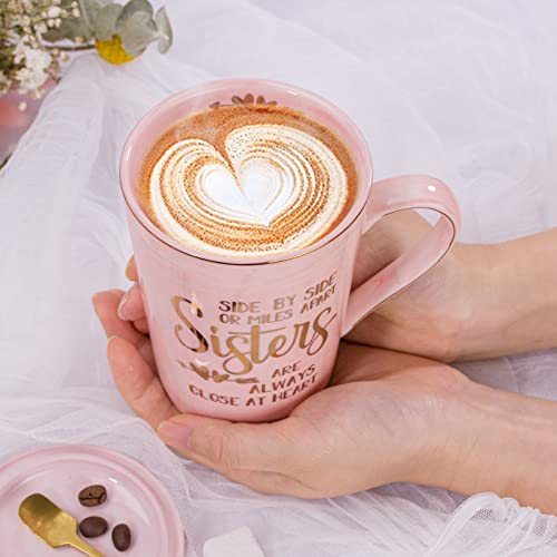 Ofertas de última hora Taza cerámica hermanas, amigas, cumpleaños Navidad, cerámica, onzas