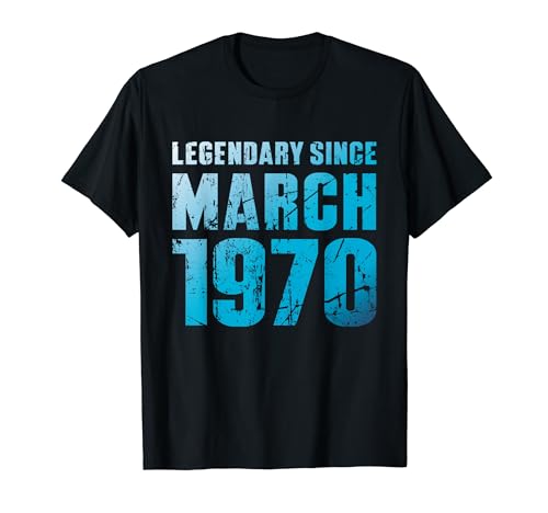 Consigue ahora 53 Cumpleaños Hombre Regalos 53 Años Legendario Desde Marzo 1970 Camiseta Rebajas 2024 | regaloscumple.com