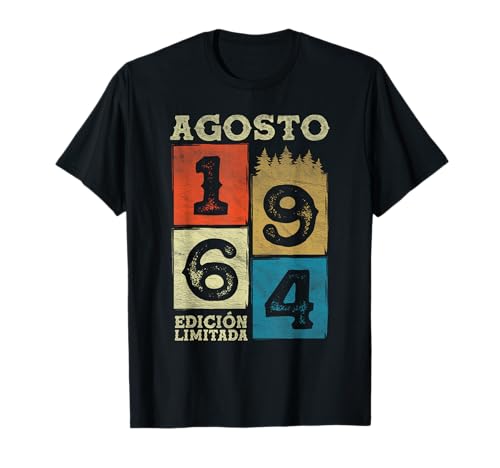 Consigue ahora BlackFriday Agosto 1964 Vintage - 60 Años Regalo Cumpleaños Hombre Camiseta Rebajas 2024 | regaloscumple.com