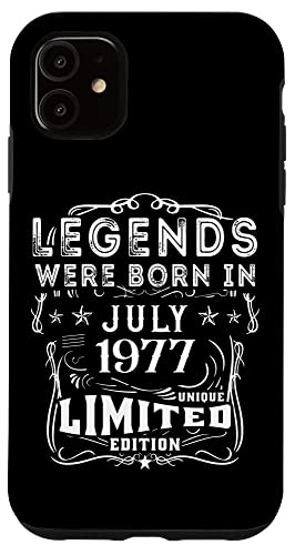 Consigue ahora Carcasa para iPhone 11 Cumpleaños Julio 1977 BlackFriday Edición Limitada Regalo Legend July Ofertas 2024 | regaloscumple.com
