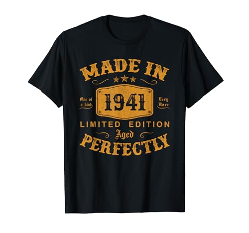 Consigue ahora Made In 1941 Promoción Regalos Originale Hombre 83 Años Cumpleaños Camiseta Ofertas 2025 | regaloscumple.com
