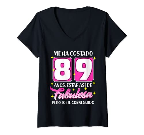 Consigue ahora Mujer 89 Años Fabulosa Cumpleaños 89 Camiseta Navidad Cuello V Rebajas 2025 | regaloscumple.com