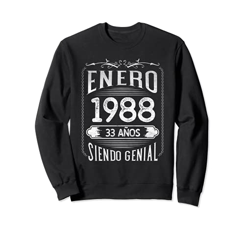 Comprar Nacido Regalos En Enero 1988 - 33 años Regalo Cumpleaños Hombre Sudadera Rebajas 2024 | regaloscumple.com