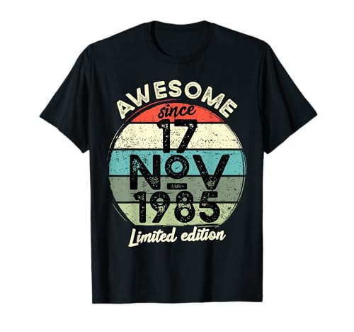 Consigue ahora 17 noviembre 1985 Navidad 40 cumpleaños 40 años 2025 Cumpleaños Camiseta Ofertas 2025 | regaloscumple.com