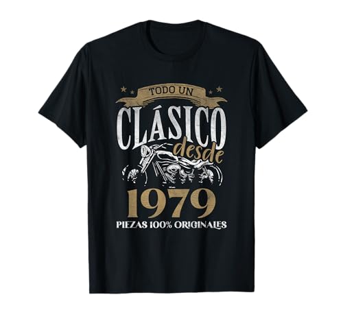 Comprar Nacido en 1979 - 45 Regalos Años Cumpleaños Moto Biker Hombre Motero Camiseta Ofertas 2024 | regaloscumple.com