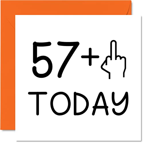 Comprar Tarjeta cumpleaños 58 divertida para mujeres novedosa tarjeta cumpleaños para hombres Navidad tarjetas felicitación cumpleaños 145 mm x 145 mm tarjetas bromas para mamá papá abuelo abuela niñera tía tío Rebajas 2024 | regaloscumple.com