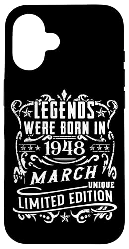 Comprar Carcasa para iPhone 16 Cumpleaños Catálogo Marzo 1948 Edición Limitada Regalo March 1948 Rebajas 2024 | regaloscumple.com