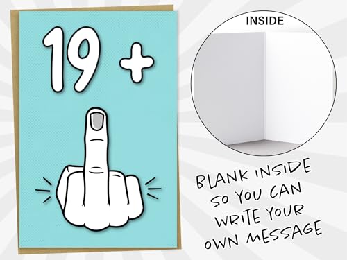 Ofertas de última hora Tarjeta   cumpleaños número 20  19 + 1  divertida tarjeta   cumpleaños para niños o niñas   20 años