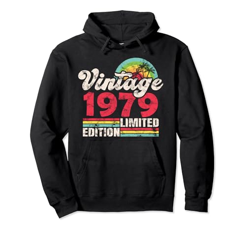 Comprar Set cumpleaños retro original Regalos 1979 edición limitada vintage Sudadera con Capucha Rebajas 2024 | regaloscumple.com