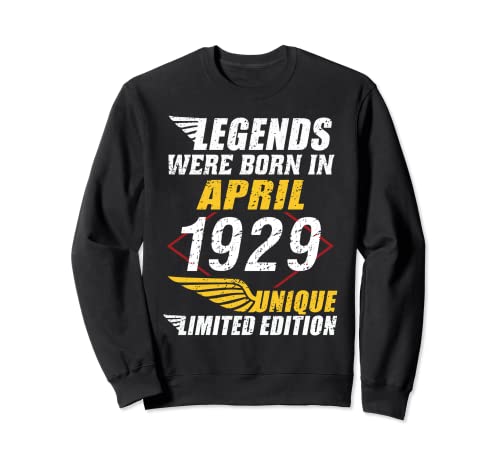 Consigue ahora Cumpleaños Abril Ideas para regalar 1929 Edición Limitada Regalo April Sudadera Rebajas 2023 | regaloscumple.com