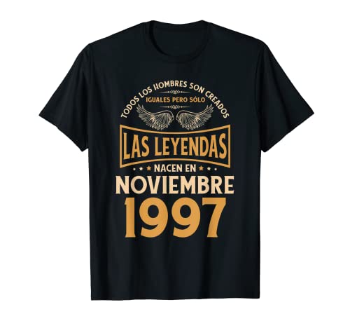 Consigue ahora Cumpleaños Hombre Regalos Las Leyendas Cumpleaños Noviembre 1997 Camiseta Top Precio 2023 | regaloscumple.com
