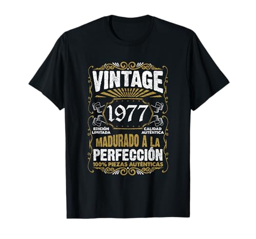 Comprar 46 Años Cumpleaños Vintage 1977 Hombre Divertido Regalo Ideas para regalar Camiseta Rebajas 2023 | regaloscumple.com