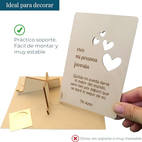 Ofertas Nagu® Regalos Aniversario Pareja. Tarjeta   Amor Mi Persona Favorita  Tarjeta Regalo Amazon con Frase   Amor Real  Postal San Valentín   10x15cm  Tarjeta San Valentín para Enamorados…