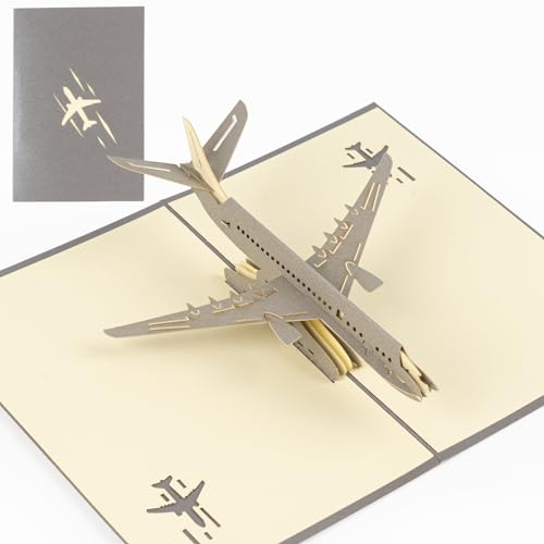 Consigue ahora AIYONG 3D Tarjeta Felicitación Emergente Tarjeta Felicitación Plegable Tarjeta Cumpleaños Avión para Dia Madre Dia Regalos del Padre Navidad Día San Valentín Acción Gracias Ofertas 2025 | regaloscumple.com