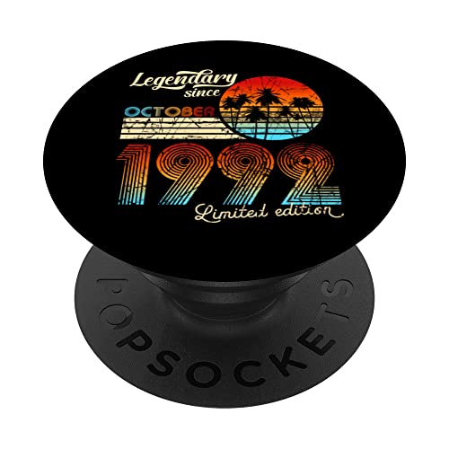 Comprar Legendario De Cumpleaños Desde Octubre De BlackFriday 1992 Regalo. PopSockets PopGrip Intercambiable Rebajas 2025 | regaloscumple.com