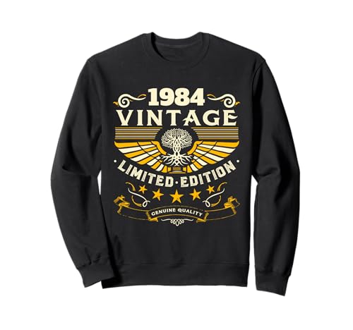 Consigue ahora Camisetas vintage 1984 para mujer retro divertidas cumpleaños Regalos 1984 Sudadera Top Precio 2024 | regaloscumple.com