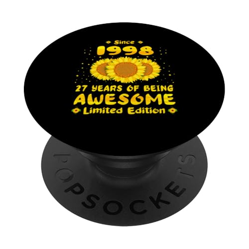 Consigue ahora 27 cumpleaños 27 años impresionante amante del girasol nacido 1998 PopSockets Cumpleaños PopGrip Adhesivo Top Precio 2024 | regaloscumple.com