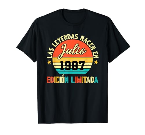 Comprar Las Leyendas NACEN en Julio 1987 34 Promoción cumpleaños Camiseta Ofertas 2024 | regaloscumple.com