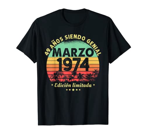 Consigue ahora Hombre 49 Años Cumpleaños Regalo Hombre Marzo 1974 Marzo 49 Años Ideas para regalar Camiseta Ofertas 2024 | regaloscumple.com