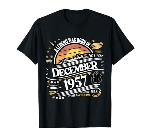 Comprar Una leyenda nació en Catálogo diciembre 1957 Impresionante cumpleaños hombre niño Camiseta Ofertas 2025 | regaloscumple.com