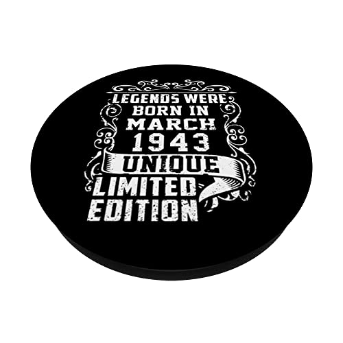 Top Precios Cumpleaños Marzo 1943 Edición Limitada Regalo March 1943 PopSockets PopGrip Intercambiable