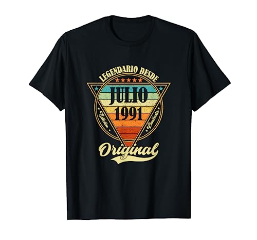 Consigue ahora 32 cumpleaños Nacido en Julio 1991 Vintage Catálogo 32 años Camiseta Top Precio 2024 | regaloscumple.com