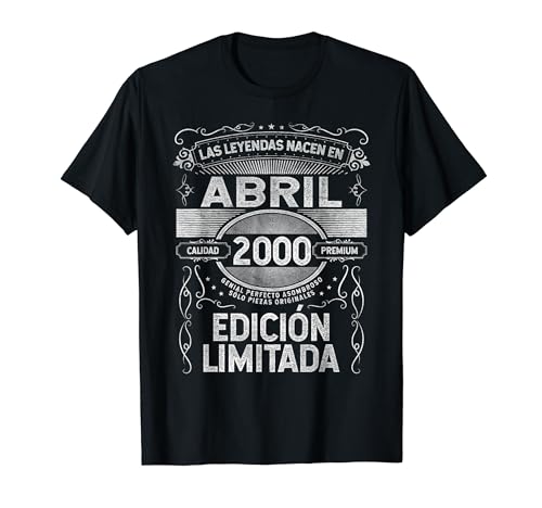 Oferta Las nacen Abril - Años Camiseta