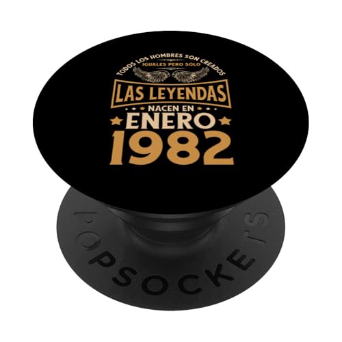 Consigue ahora Cumpleaños Hombre Regalos Las Leyendas Enero BlackFriday 1982 PopSockets PopGrip Intercambiable Rebajas 2024 | regaloscumple.com