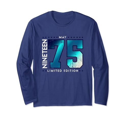 Comprar 1975 Mayo Promoción Mes Año nacimiento Cumpleaños Manga Larga Ofertas 2024 | regaloscumple.com