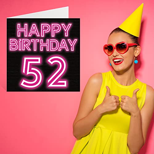 Ofertas en regaloscumple.com Tarjetas 52 y brillo tarjeta cumpleaños mamá, niñera, tío, primo, tarjetas 145 x mm, cumpleaños