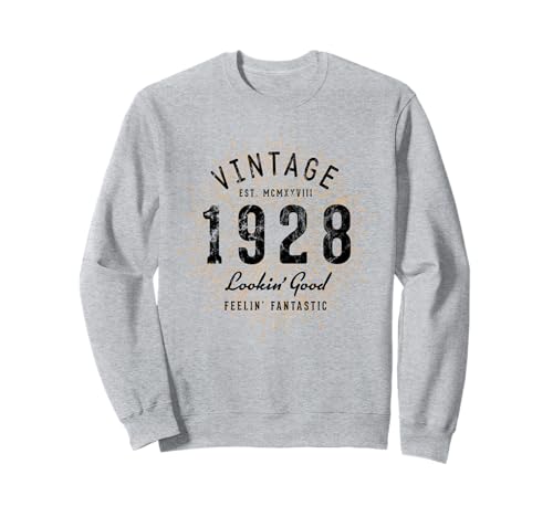 Consigue ahora Vintage cumpleaños nacido en 1928 Catálogo Sudadera Top Precio 2024 | regaloscumple.com