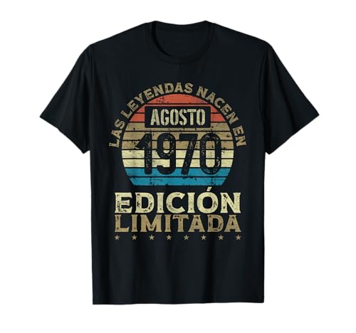 Consigue ahora Las Leyendas nacen en Navidad Agosto 1970 - 54 Años Cumpleaños Camiseta Ofertas 2024 | regaloscumple.com