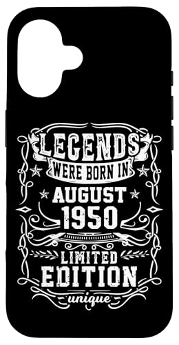 Consigue ahora Carcasa para iPhone 16 Navidad Cumpleaños Agosto 1950 Edición Limitada Regalo Legend Rebajas 2025 | regaloscumple.com