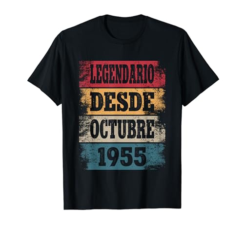 Comprar Legendario Desde Octubre Cumpleaños 1955 - Cumpleaños 69 Años Camiseta Top Precio 2024 | regaloscumple.com