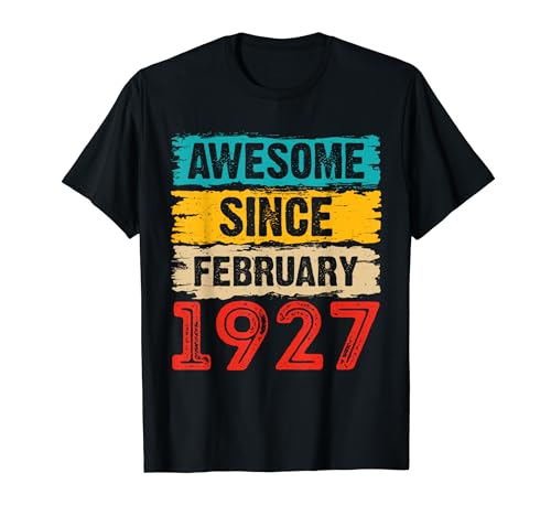 Comprar 97 años impresionante desde febrero 1927 Navidad regalos cumpleaños 97 Camiseta Ofertas 2024 | regaloscumple.com