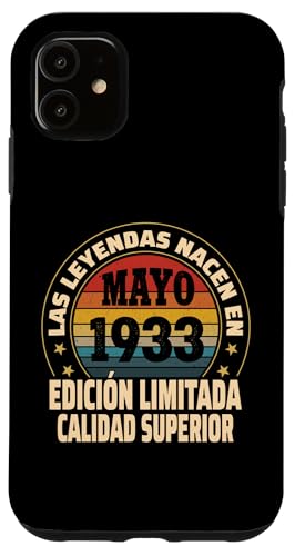Consigue ahora Carcasa para iPhone 11 Edición Limitada Mayo Catálogo 1933 - Cumpleaños 91 Años Rebajas 2024 | regaloscumple.com