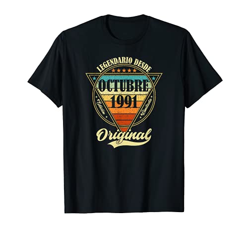 Consigue ahora 30 cumpleaños BlackFriday Nacido en Octubre 1991 Vintage 30 años Camiseta Rebajas 2024 | regaloscumple.com