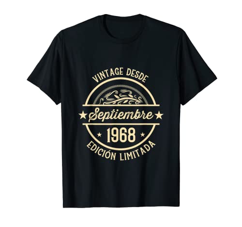 Comprar Cumpleaños Hombre Regalos Vintage Regalos Desde Septiembre 1968 Camiseta Rebajas 2023 | regaloscumple.com