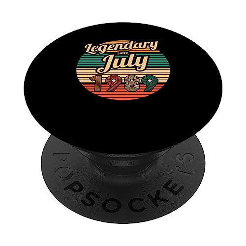 Comprar Legendario desde julio 1989 34 cumpleaños hombres Navidad PopSockets PopGrip Intercambiable Ofertas 2025 | regaloscumple.com