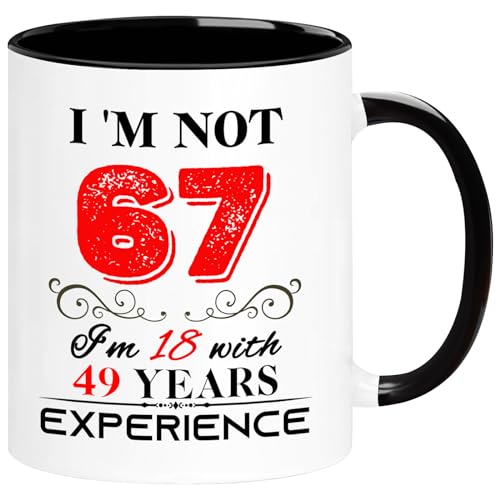 Comprar ERYUWOZA Taza cumpleaños número 67 para mujeres y hombres regalos cumpleaños 67 años para mamá papá abuela abuelo esposa marido hija hermana mejores amigos Regalos compañeros trabajo Top Precio 2025 | regaloscumple.com