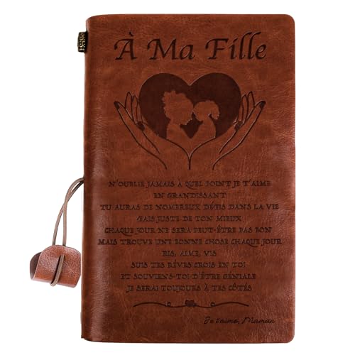 Consigue ahora GEBETTER Diario Original en Francés Regalo Hija Cuaderno Viaje A6 Cuero Sintético 60 BlackFriday Hojas Vintage Marrón Agenda Notas Libreta Bonita Niña Chica Cumpleaños Navidad Graduación (Madre a Hija) Top Precio 2024 | regaloscumple.com
