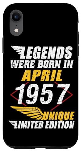 Consigue ahora Cumpleaños Carcasa para iPhone XR Cumpleaños Abril 1957 Edición Limitada Regalo April Rebajas 2025 | regaloscumple.com