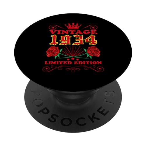 Consigue Regalos ahora Regalos 90 años vintage 1934 90 hombres mujeres 90 cumpleaños PopSockets PopGrip Intercambiable Ofertas 2024 | regaloscumple.com