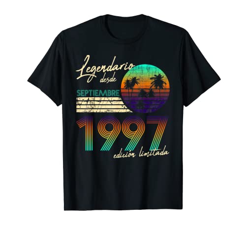 Comprar Cumpleaños Hombre Regalos Legendario Navidad Desde Septiembre 1997 Camiseta Ofertas 2025 | regaloscumple.com