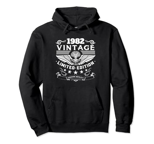 Oferta Camiseta 1982 edición cumpleaños Sudadera Capucha