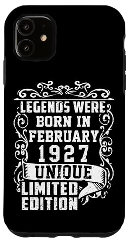 Comprar Carcasa para iPhone 11 Cumpleaños Febrero 1927 Edición Limitada Regalo February Ideas para regalar Top Precio 2024 | regaloscumple.com