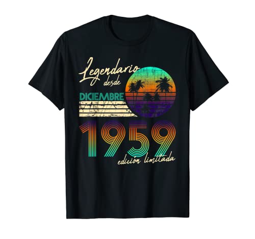 Comprar Cumpleaños Hombre Regalos Legendario Desde Diciembre 1959 Camiseta Regalos Rebajas 2024 | regaloscumple.com